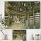 Designart - The Horse In The Barn And Dog In Doorway - Farmhouse Premium Canvas Wall Art